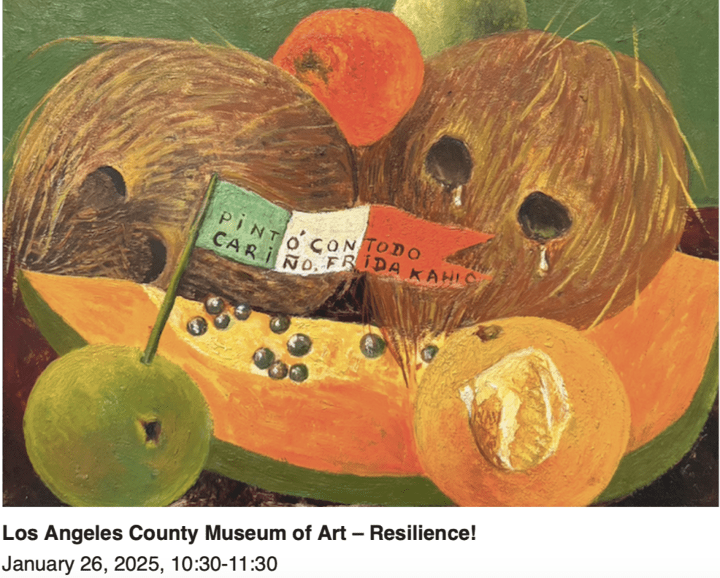 Frida Kahlo painting: fruit still life.